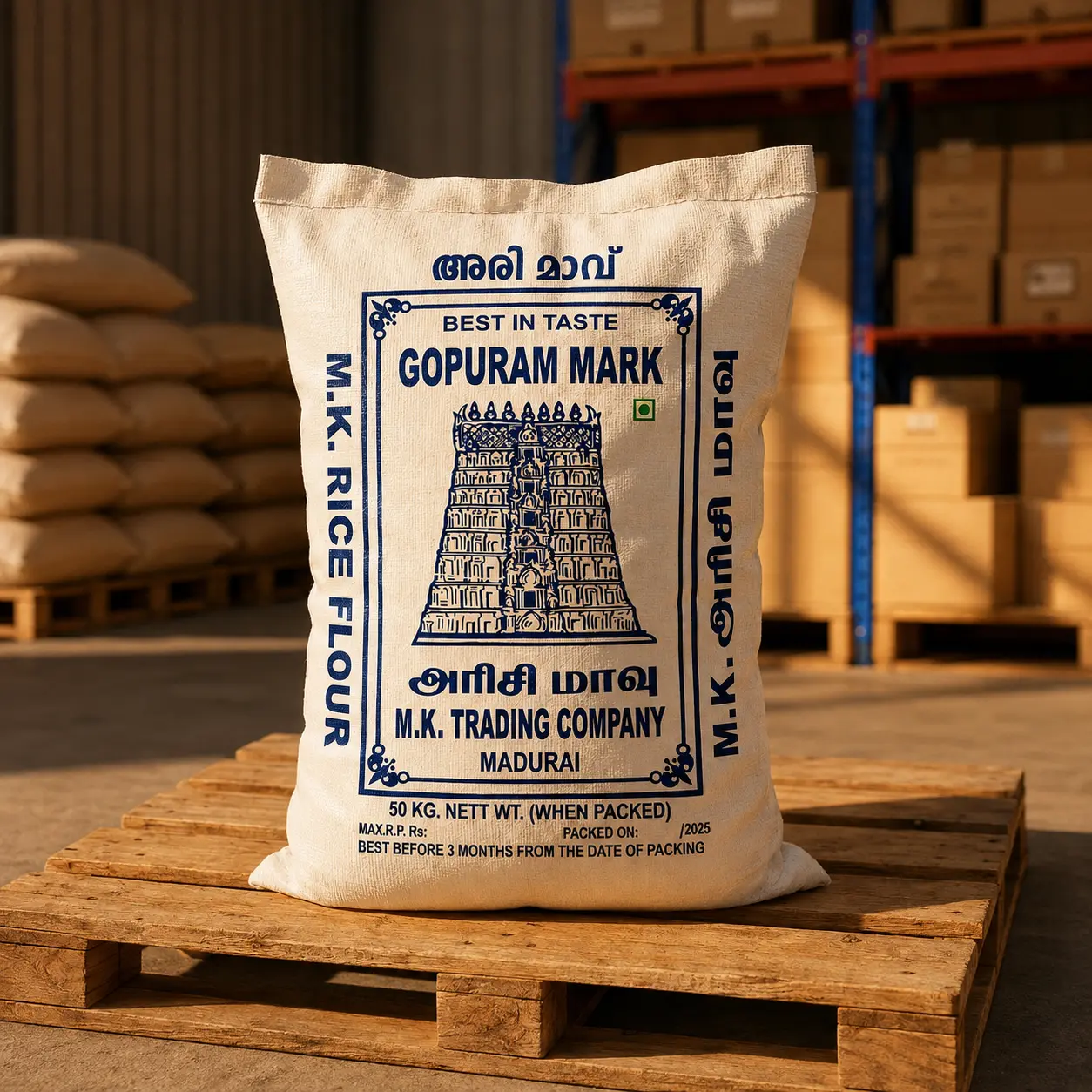 Appalam Flour — stone-ground at our flour mill in Madurai